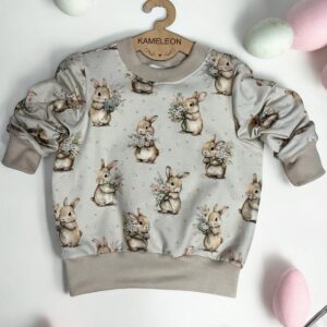 🐰✨ Prześliczna bluza w zajączki – idealna na Święta Wielkanocne! ✨🐰